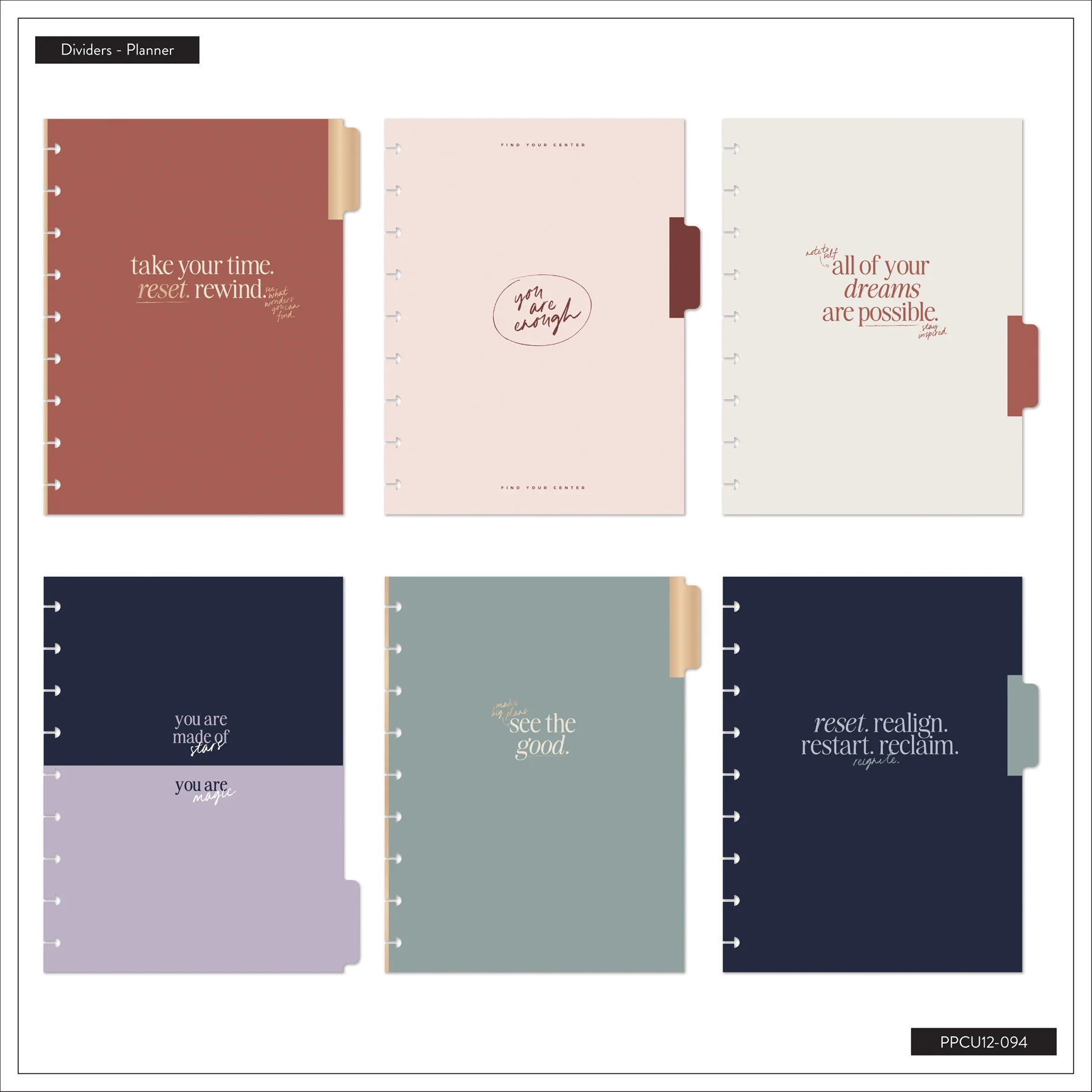 Undated See the Good Customizable Planner - Classic Vertical Layout - 12 Months - Image 12