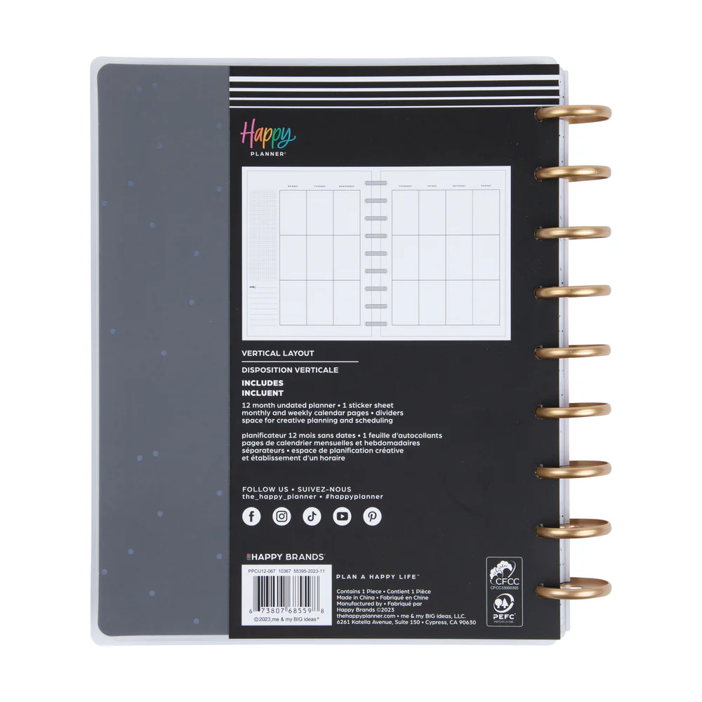 Undated Simple Essentials Happy Planner - Classic Vertical Layout - 12 Months - Image 10