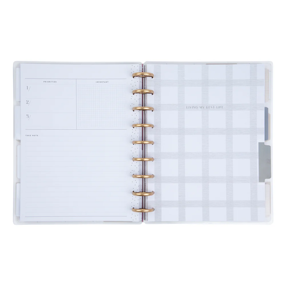 Undated Simple Essentials Happy Planner - Classic Vertical Layout - 12 Months - Image 2