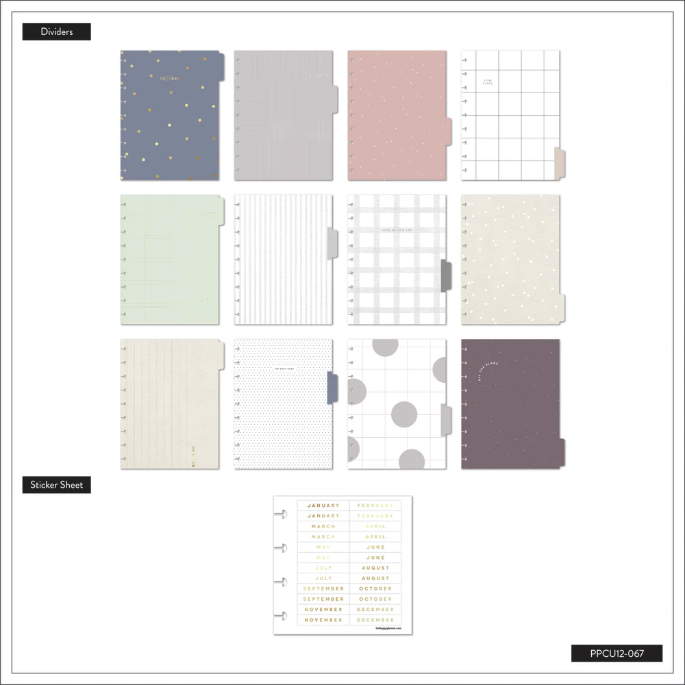 Undated Simple Essentials Happy Planner - Classic Vertical Layout - 12 Months - Image 7