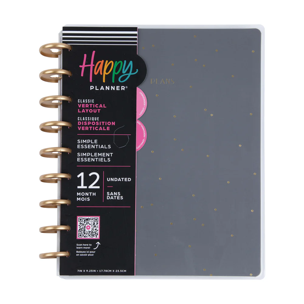 Undated Simple Essentials Happy Planner - Classic Vertical Layout - 12 Months - Image 9