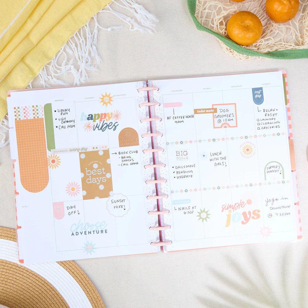 Undated Simple Joys Happy Planner - Big Vertical Layout - 12 Months - Image 3