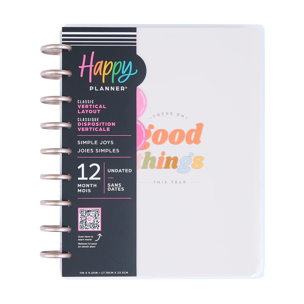 Undated Simple Joys Happy Planner - Classic Vertical Layout - 12 Months - Image 12