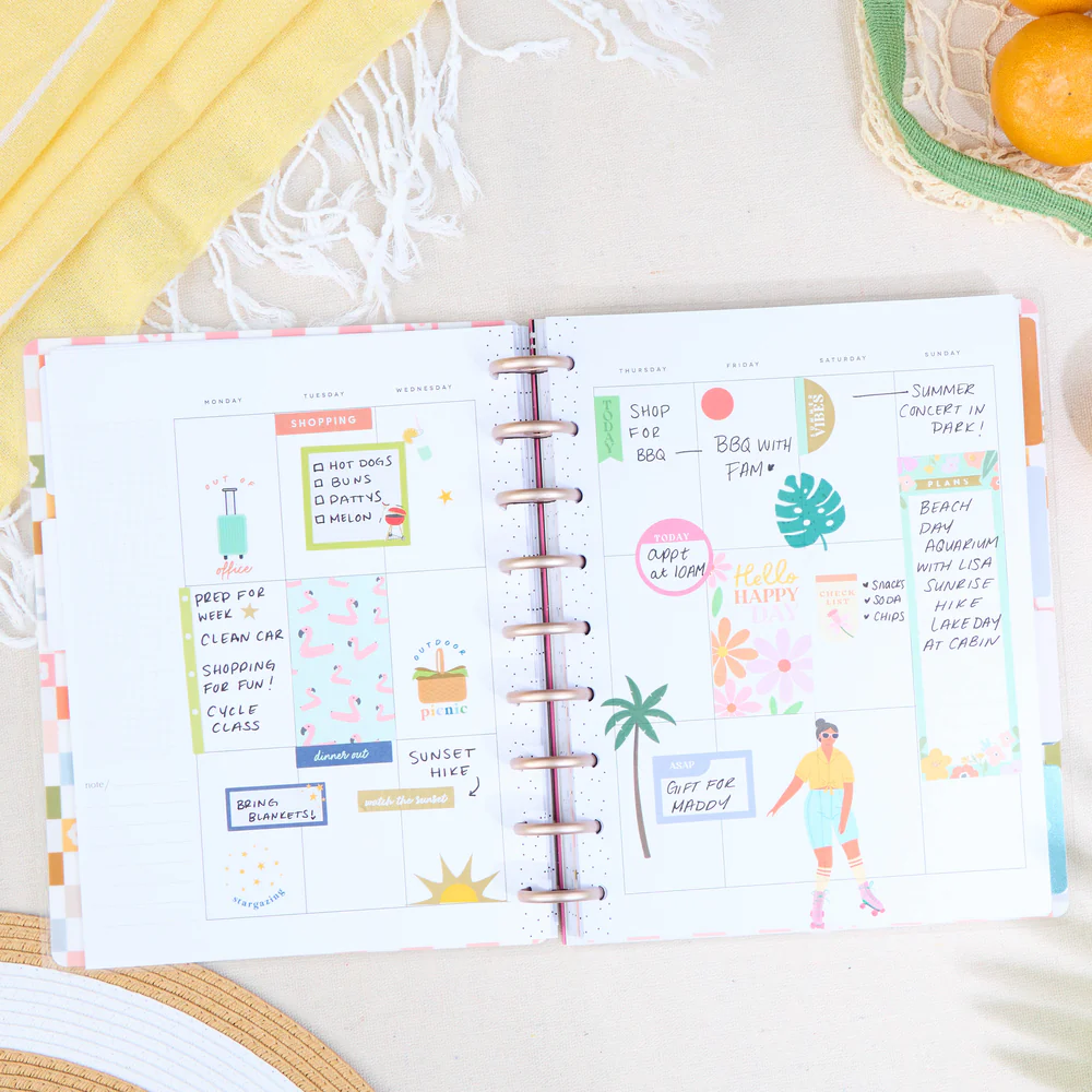 Undated Simple Joys Happy Planner - Classic Vertical Layout - 12 Months - Image 3