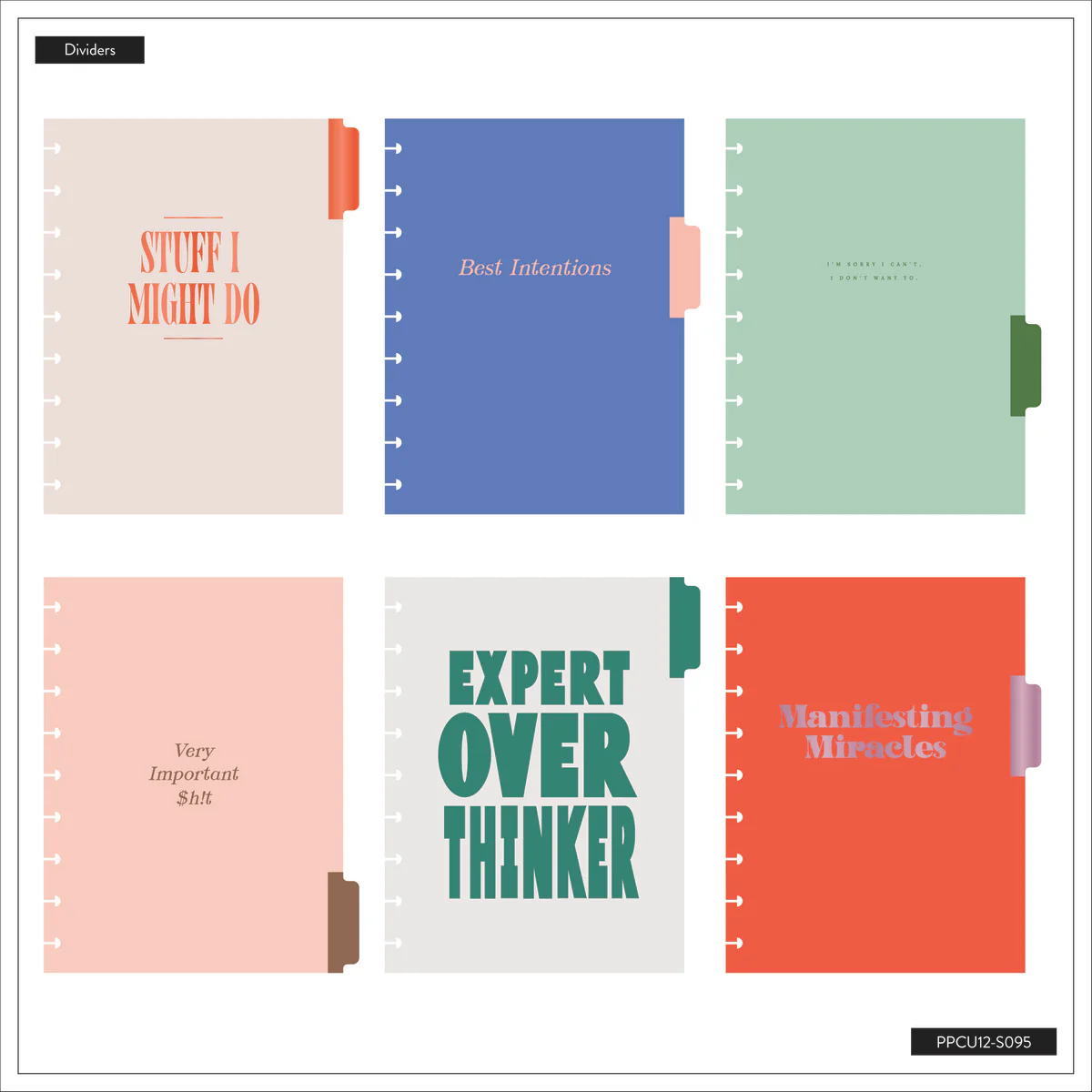 Undated SPECIALTY Current Mood Customizable Planner - Classic Vertical Layout - 12 Months - Image 12