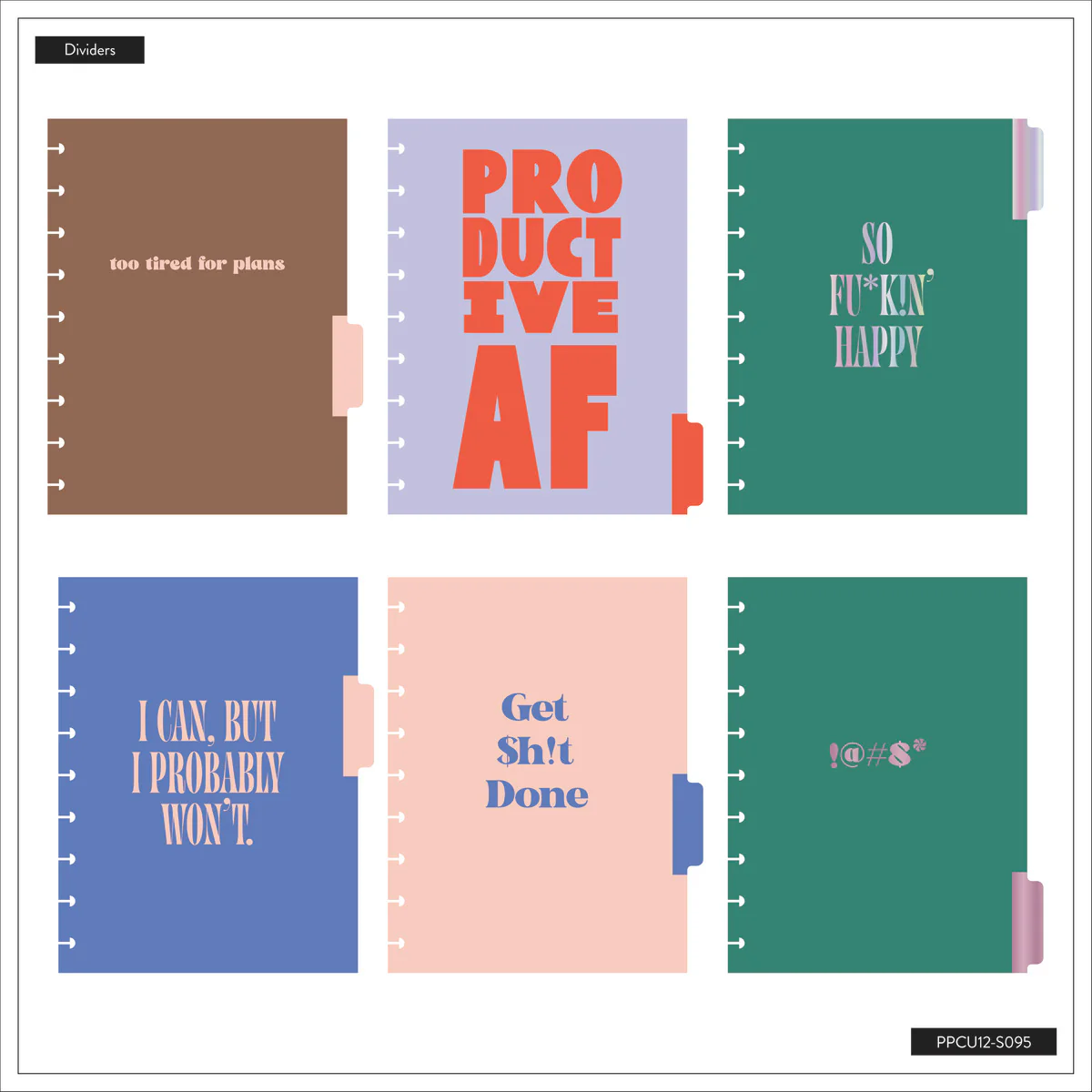 Undated SPECIALTY Current Mood Customizable Planner - Classic Vertical Layout - 12 Months - Image 13