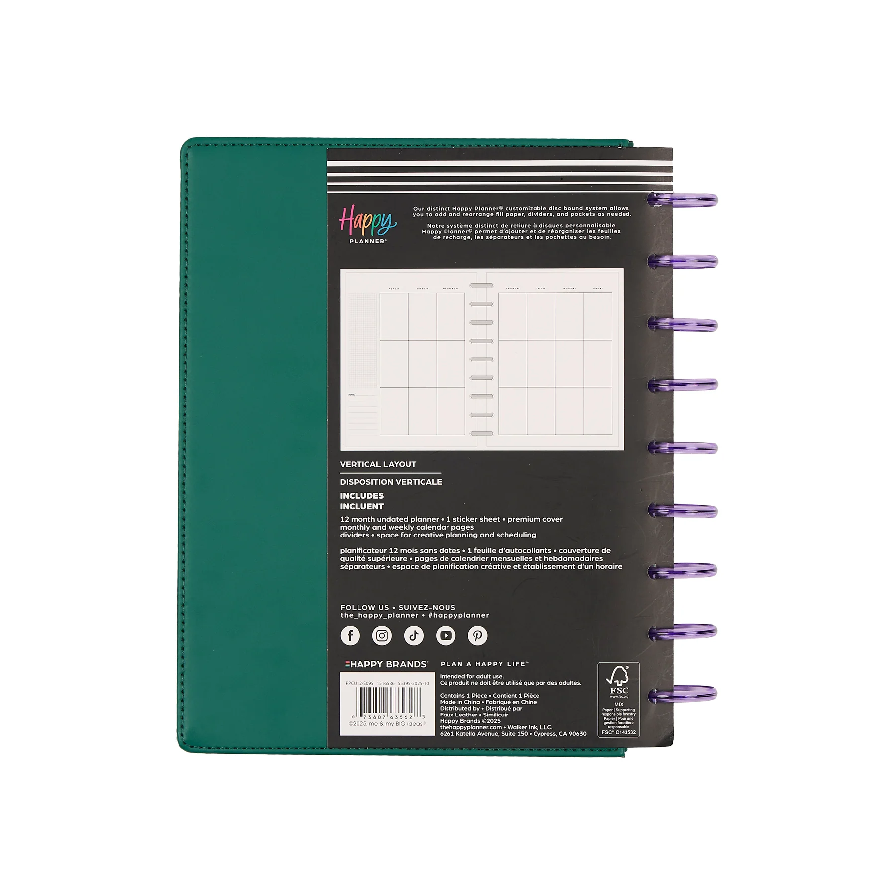 Undated SPECIALTY Current Mood Customizable Planner - Classic Vertical Layout - 12 Months - Image 19