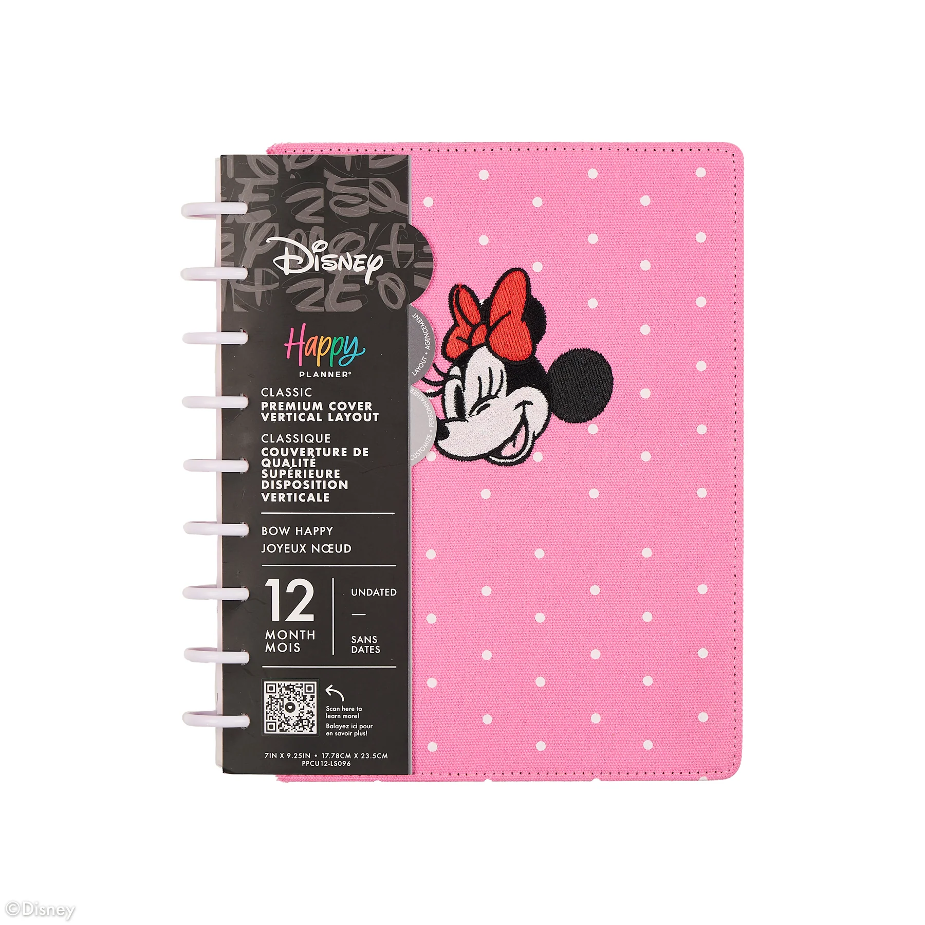 Undated SPECIALTY Disney Minnie Mouse Bow Happy Customizable Planner - Classic Vertical Layout - 12 Months - Image 26