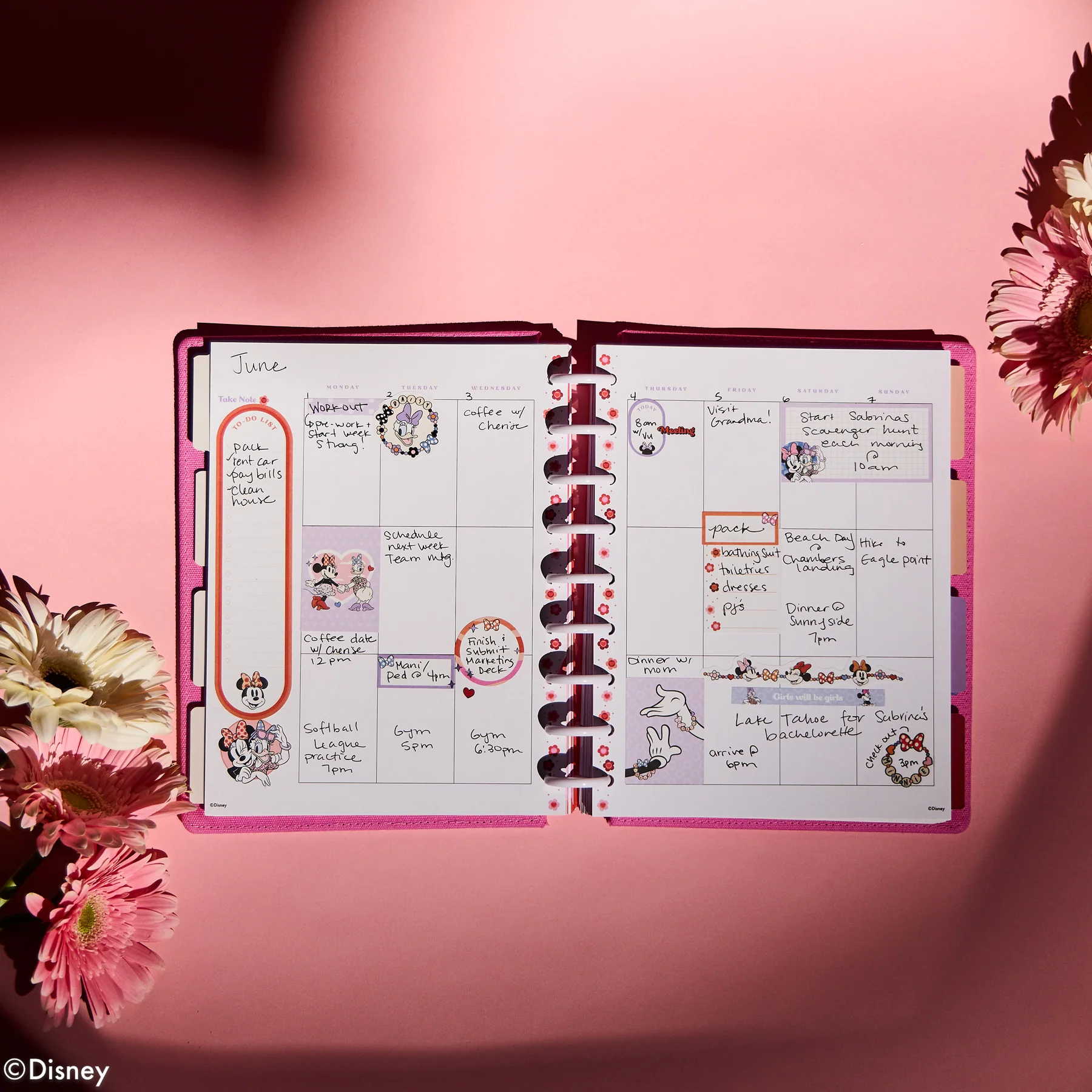 Undated SPECIALTY Disney Minnie Mouse Bow Happy Customizable Planner - Classic Vertical Layout - 12 Months - Image 7
