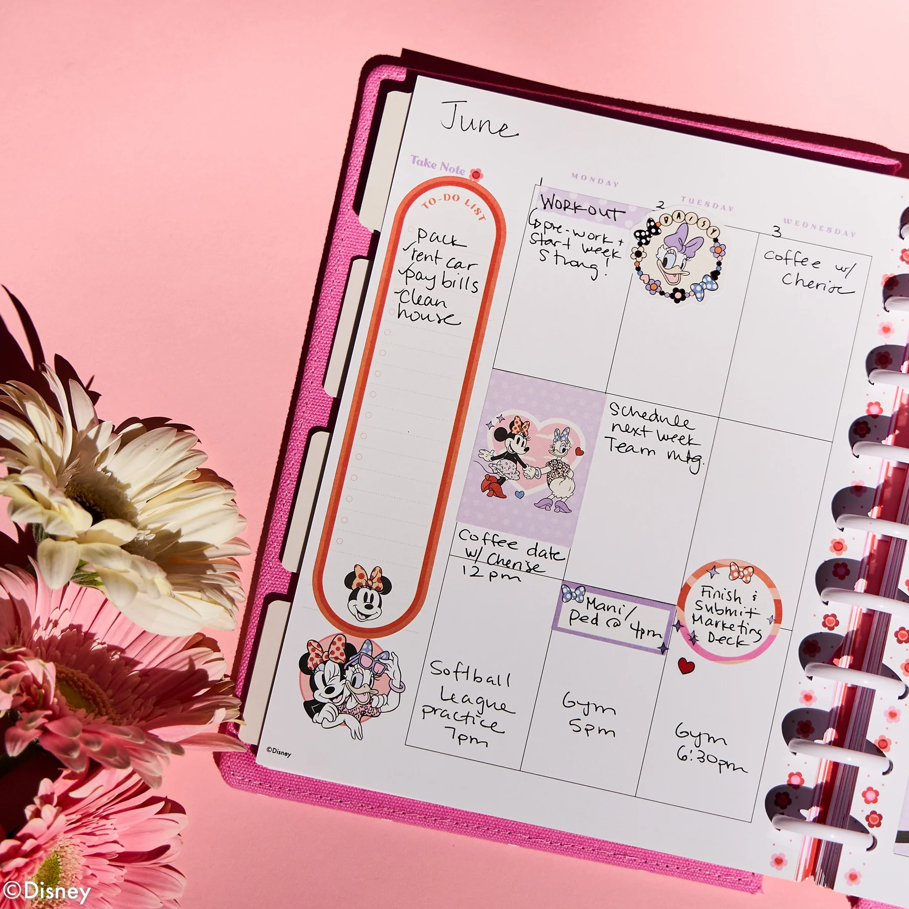 Undated SPECIALTY Disney Minnie Mouse Bow Happy Customizable Planner - Classic Vertical Layout - 12 Months - Image 8