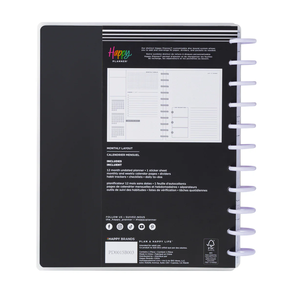 Undated Sweet & Simple Customizable Planner - Big Monthly Layout - 12 Months - Image 13