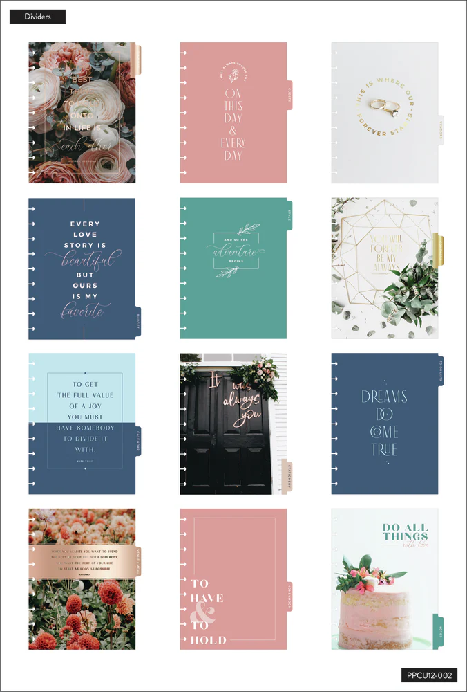 Undated Wedding Plans Happy Planner - Classic Wedding Organizer Layout - 12 Months - Image 2
