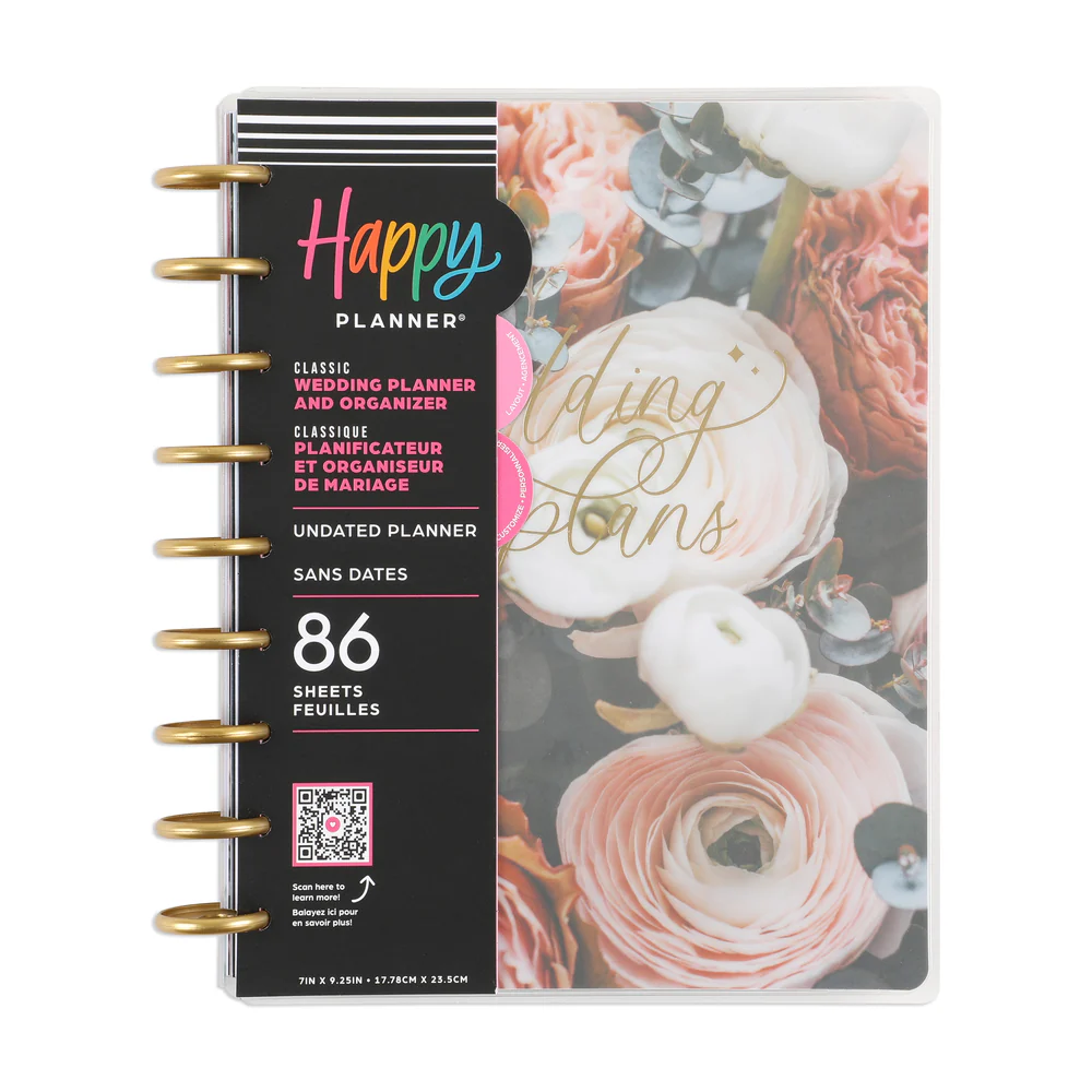 Undated Wedding Plans Happy Planner - Classic Wedding Organizer Layout - 12 Months - Image 4