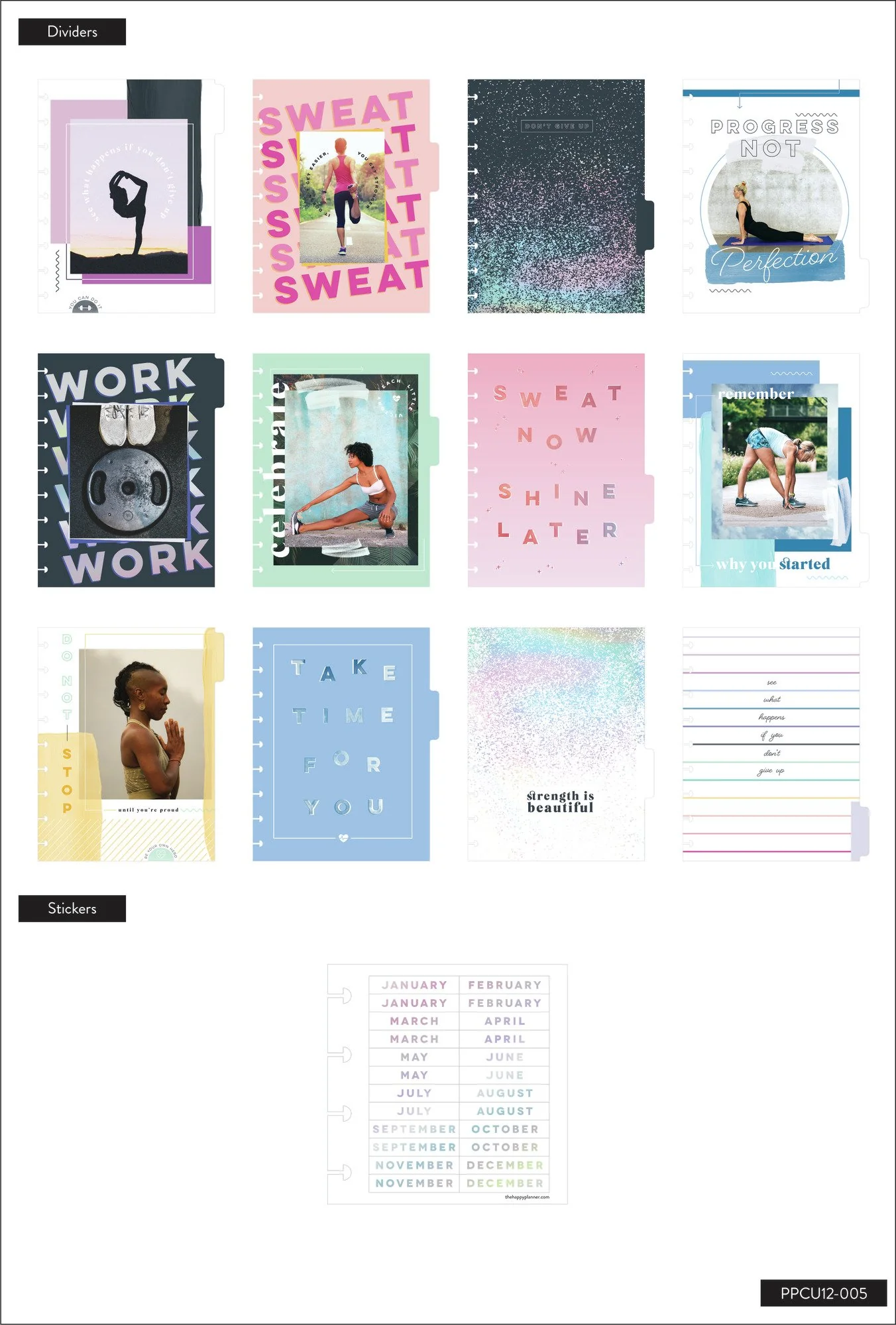 Undated You Can Classic Fitness Happy Planner - 12 Months - Image 3