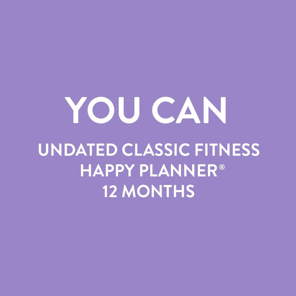 Undated You Can Classic Fitness Happy Planner - 12 Months - Image 7