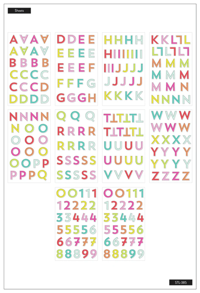 Uppercase Alphabet Letters - Rainbow - Image 2