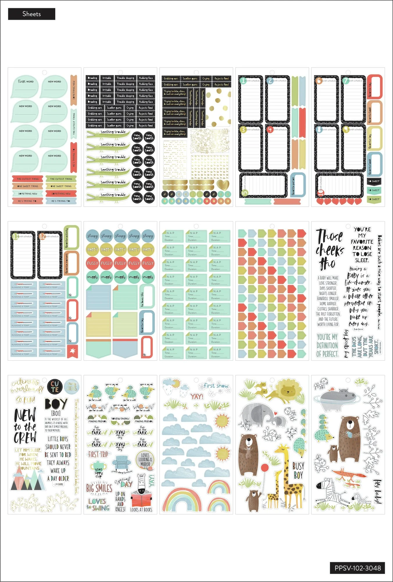 Value Pack Stickers - Baby Boy - Image 2