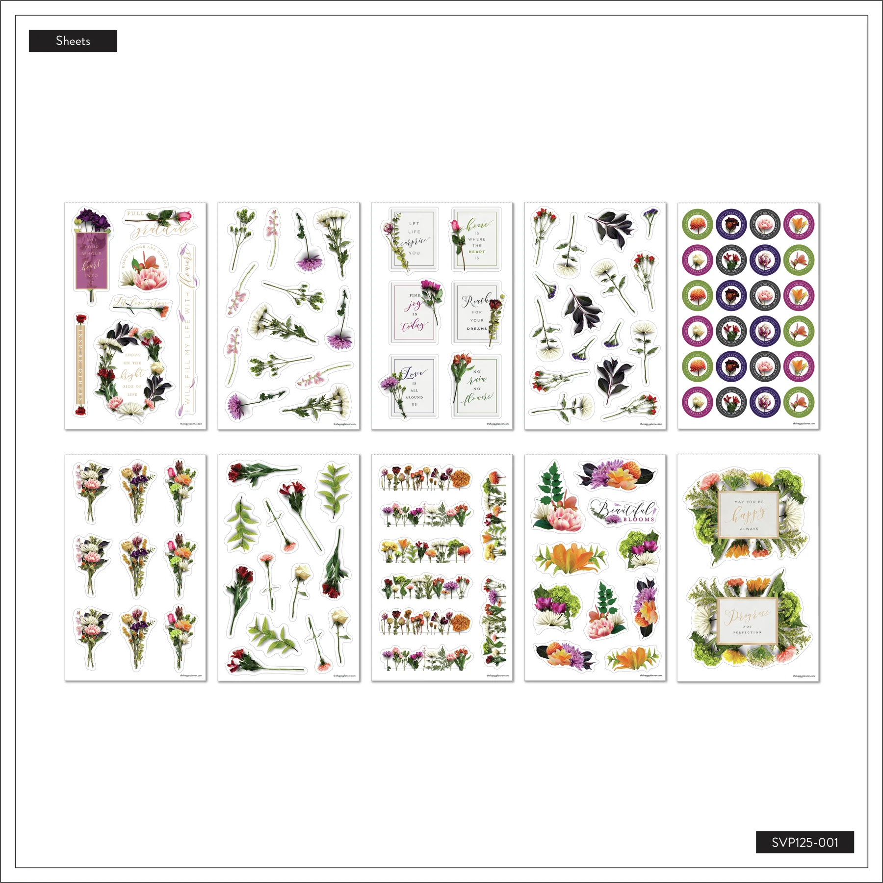 Value Pack Stickers - Beautiful Blooms Florals - Image 6