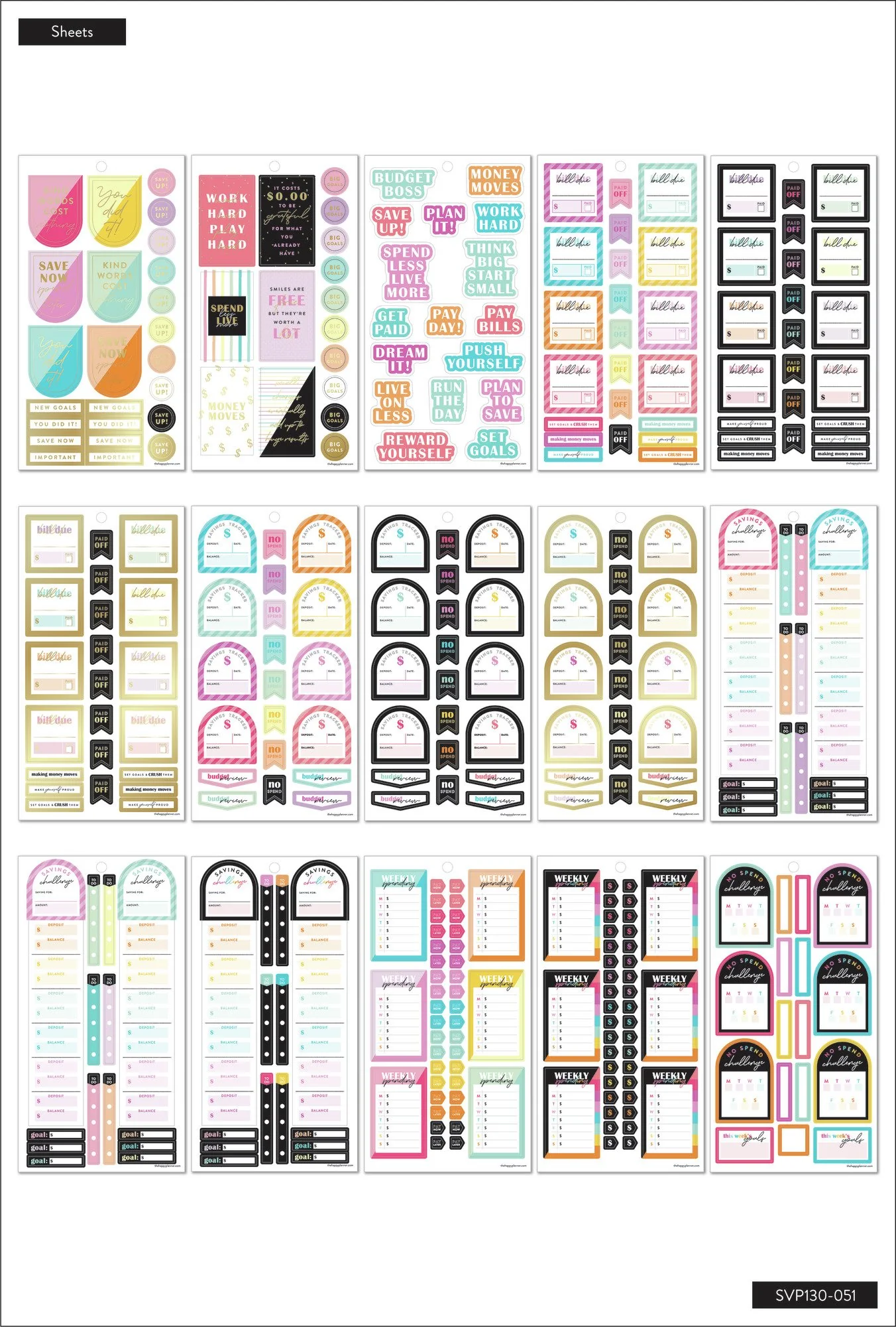 Value Pack Stickers - Bright Budget - Image 4