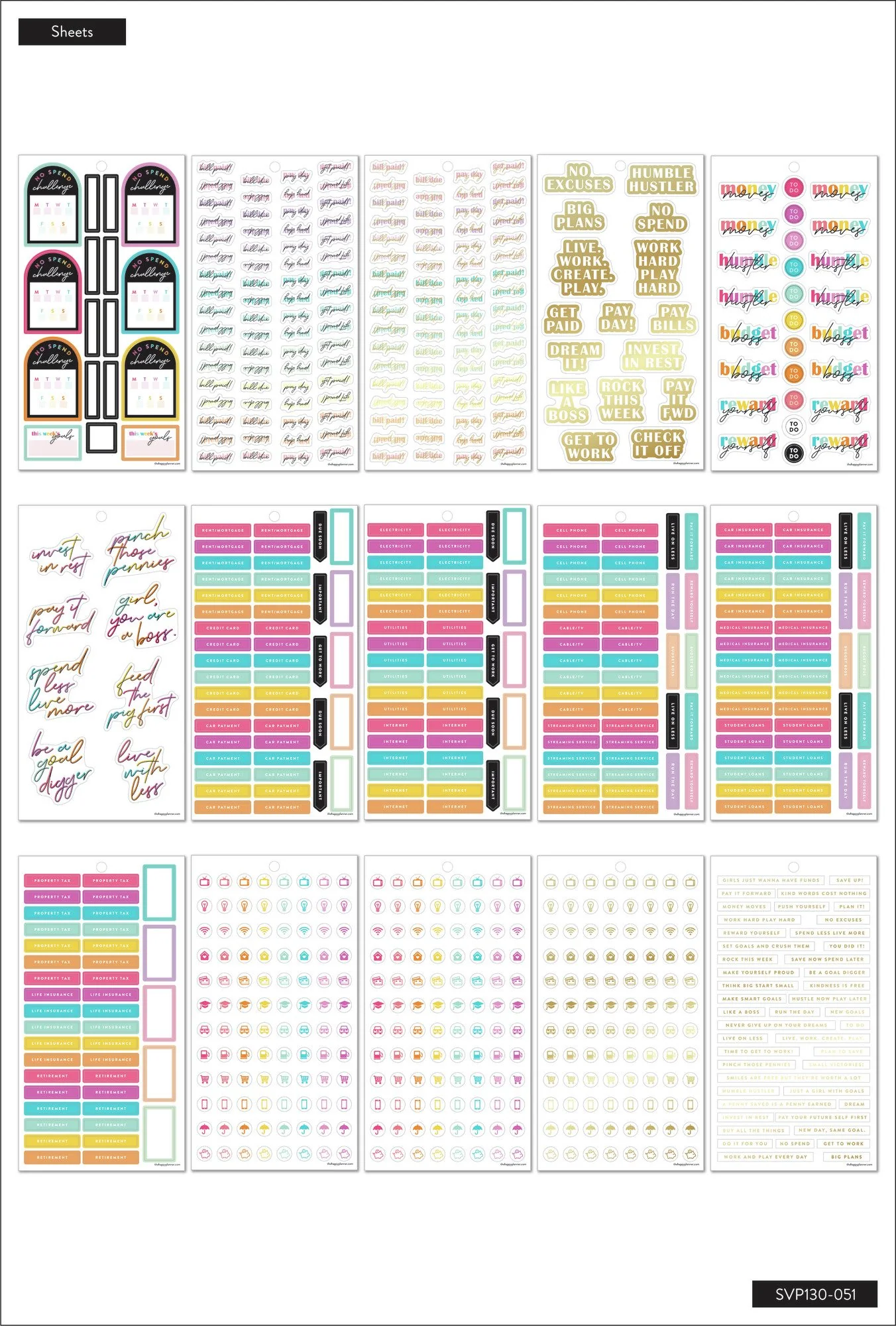 Value Pack Stickers - Bright Budget - Image 5