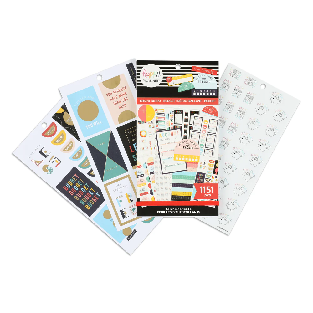 Value Pack Stickers - Bright Retro Budget - Image 2