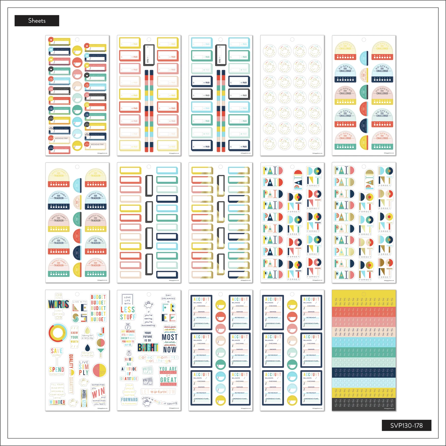 Value Pack Stickers - Bright Retro Budget - Image 7