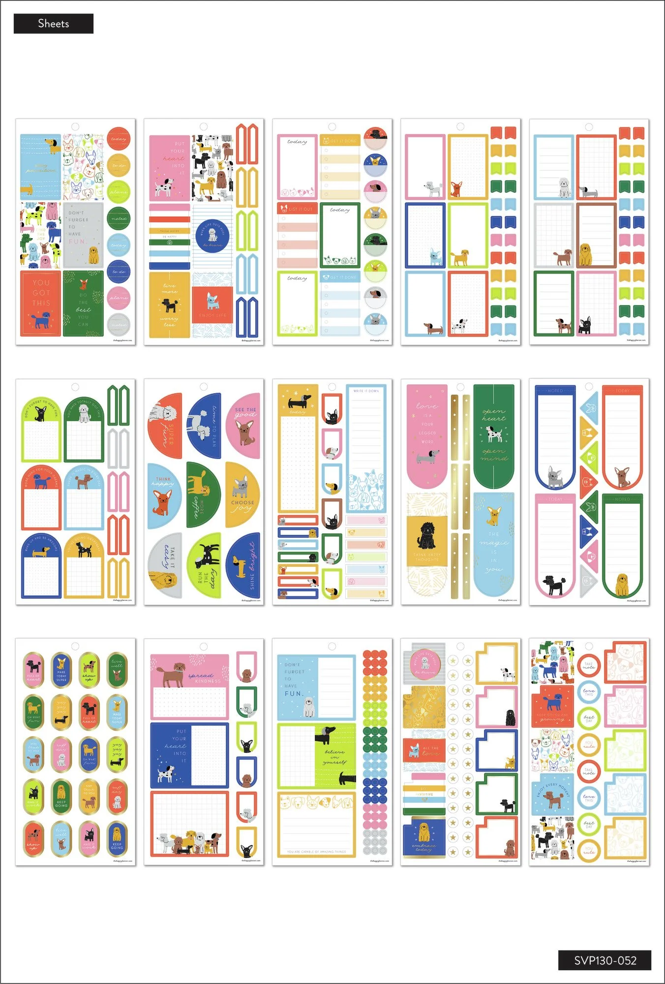 Value Pack Stickers - Colorful Dogs - Image 3