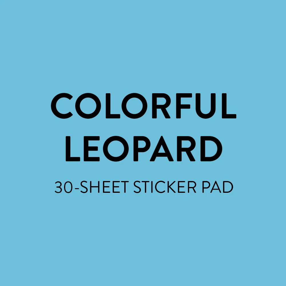 Value Pack Stickers - Colorful Leopard - Image 8