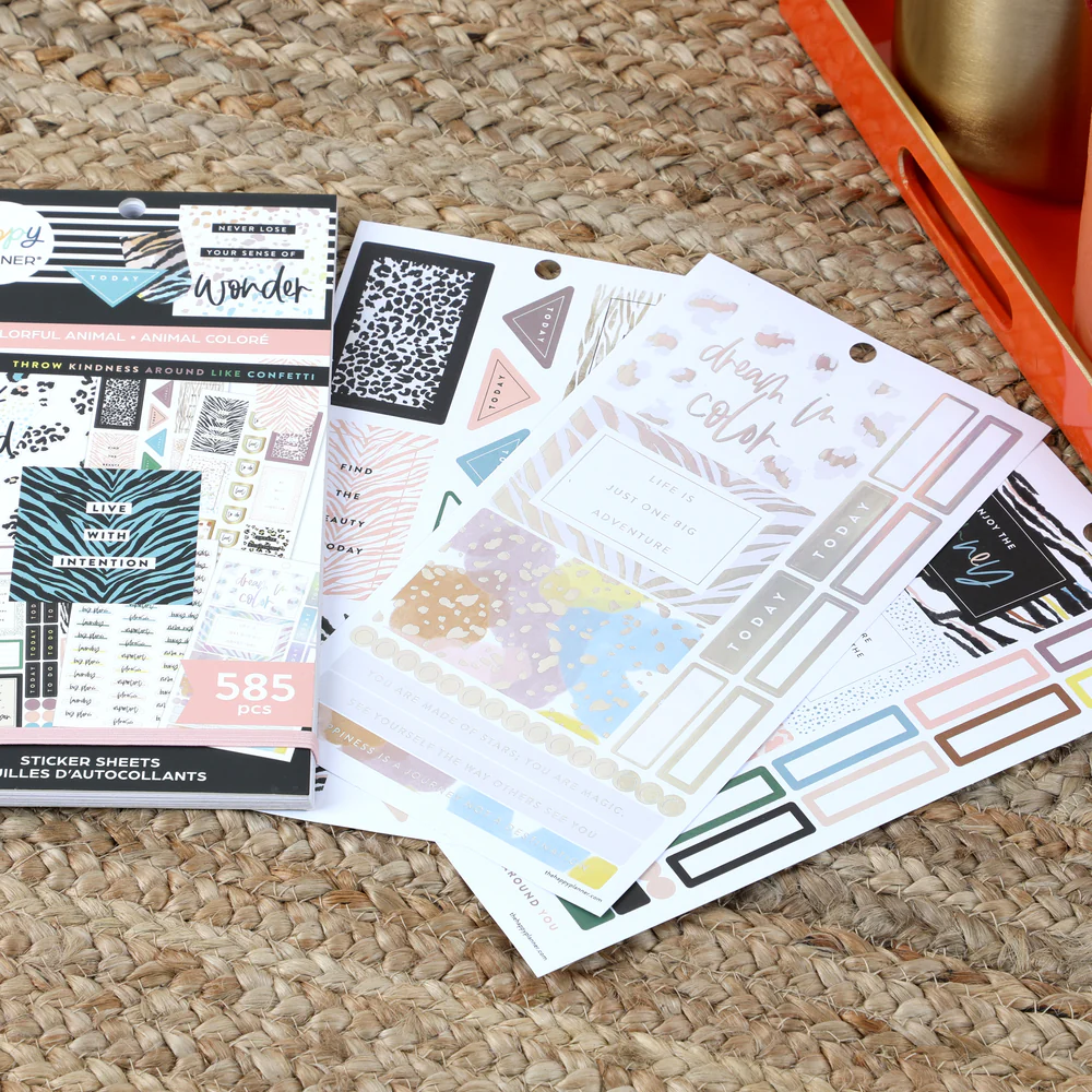 Value Pack Stickers - Colorful Safari Animal Print - Image 4
