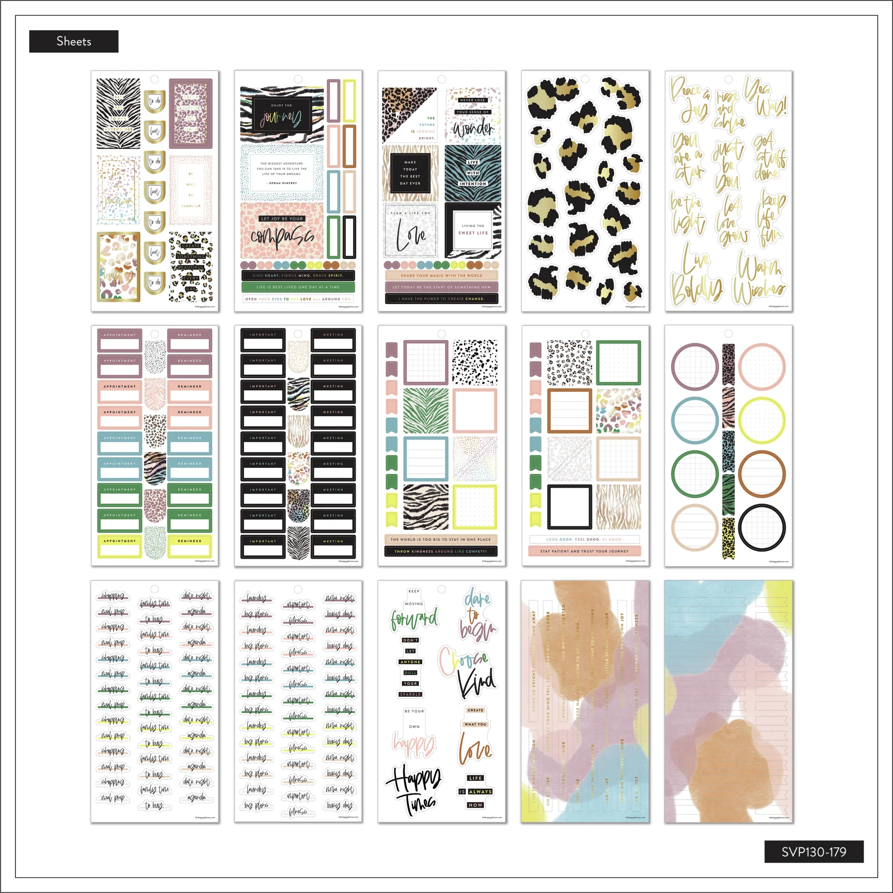 Value Pack Stickers - Colorful Safari Animal Print - Image 7