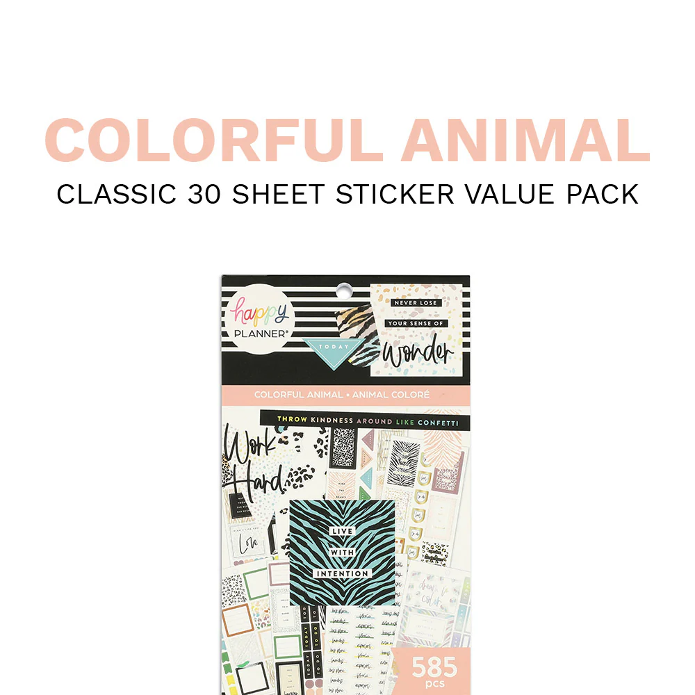 Value Pack Stickers - Colorful Safari Animal Print - Image 8