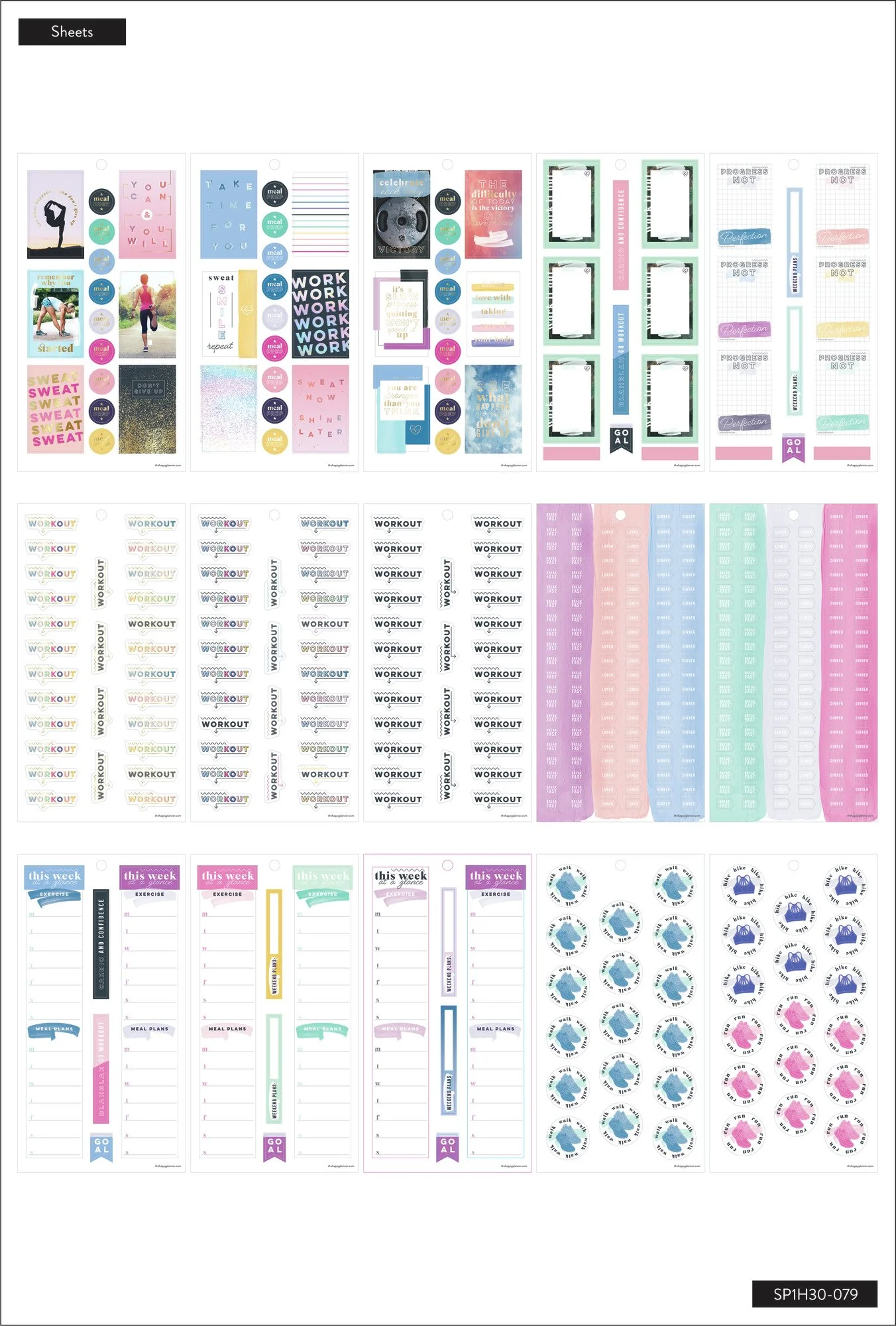 Value Pack Stickers - Fitness Don't Give Up - Image 4