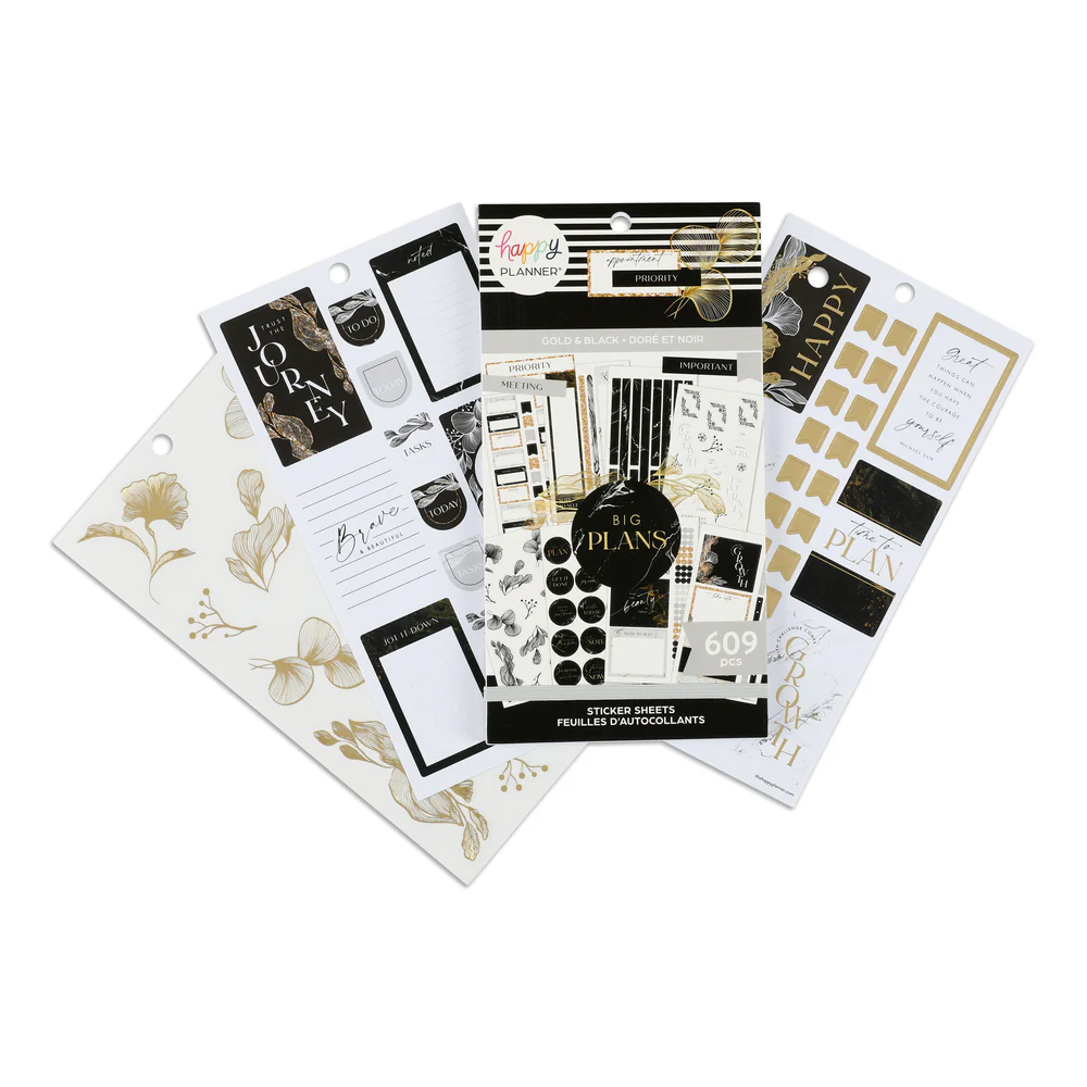 Value Pack Stickers - Gold & Black - Image 2