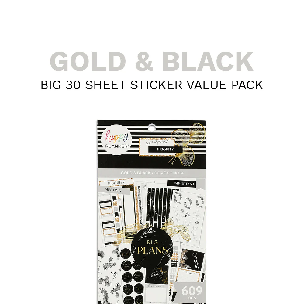 Value Pack Stickers - Gold & Black - Image 7