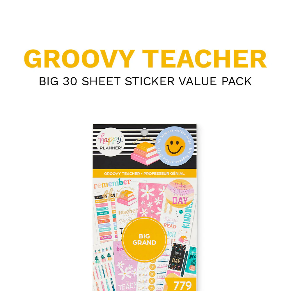 Value Pack Stickers Groovy Day Teacher - Big - Image 8