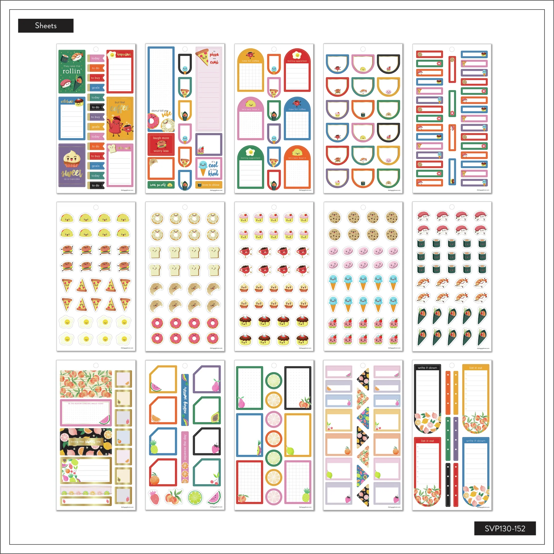 Value Pack Stickers - Happy & Hungry Food - Image 5