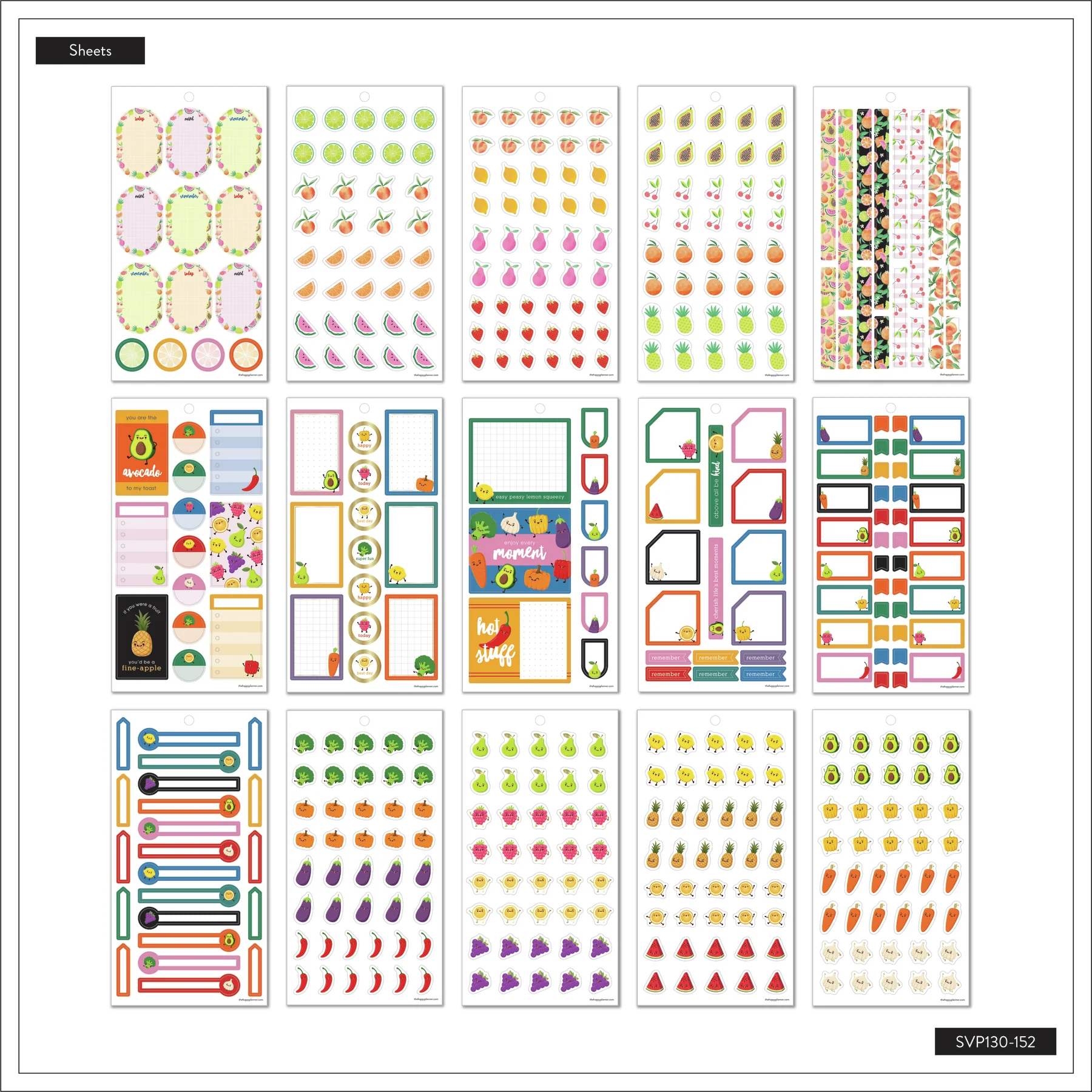 Value Pack Stickers - Happy & Hungry Food - Image 6