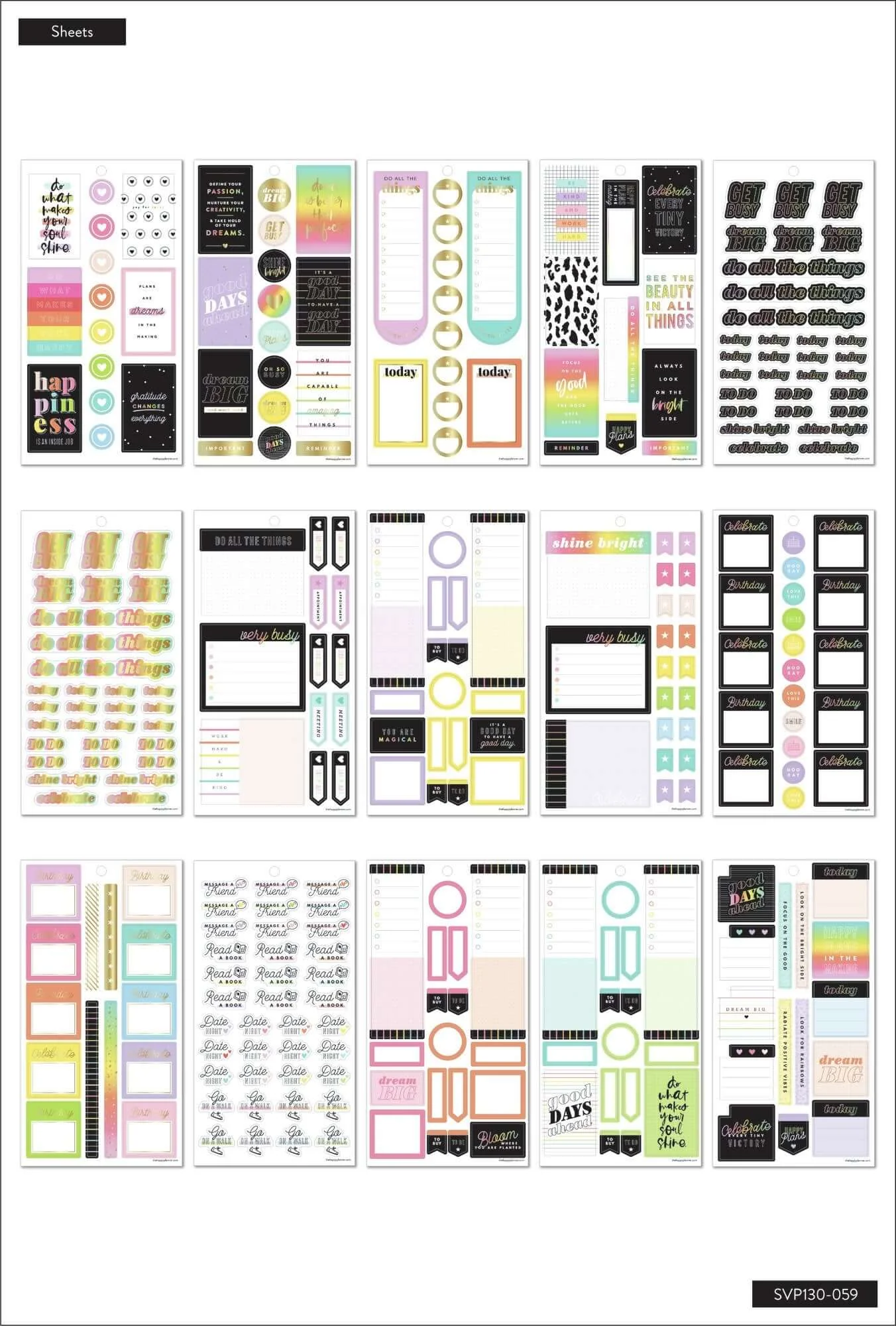 Value Pack Stickers - Happy Plans - Image 6