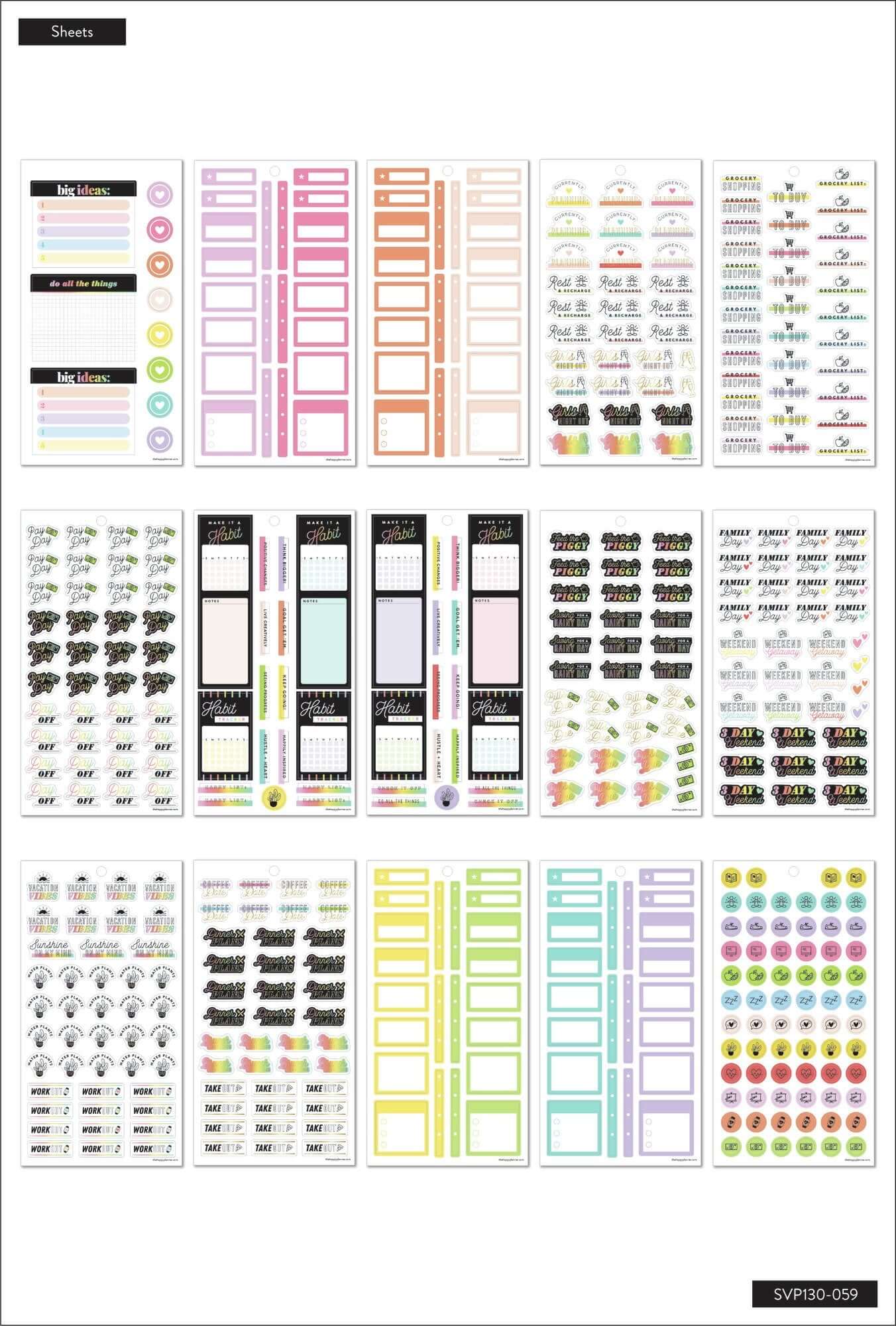 Value Pack Stickers - Happy Plans - Image 7