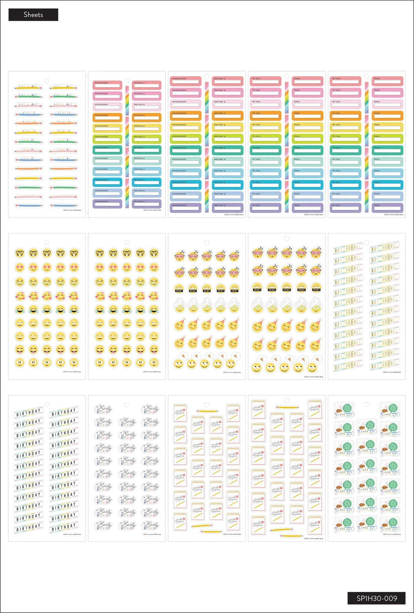 Value Pack Stickers - Icons Teacher - BIG - Image 2