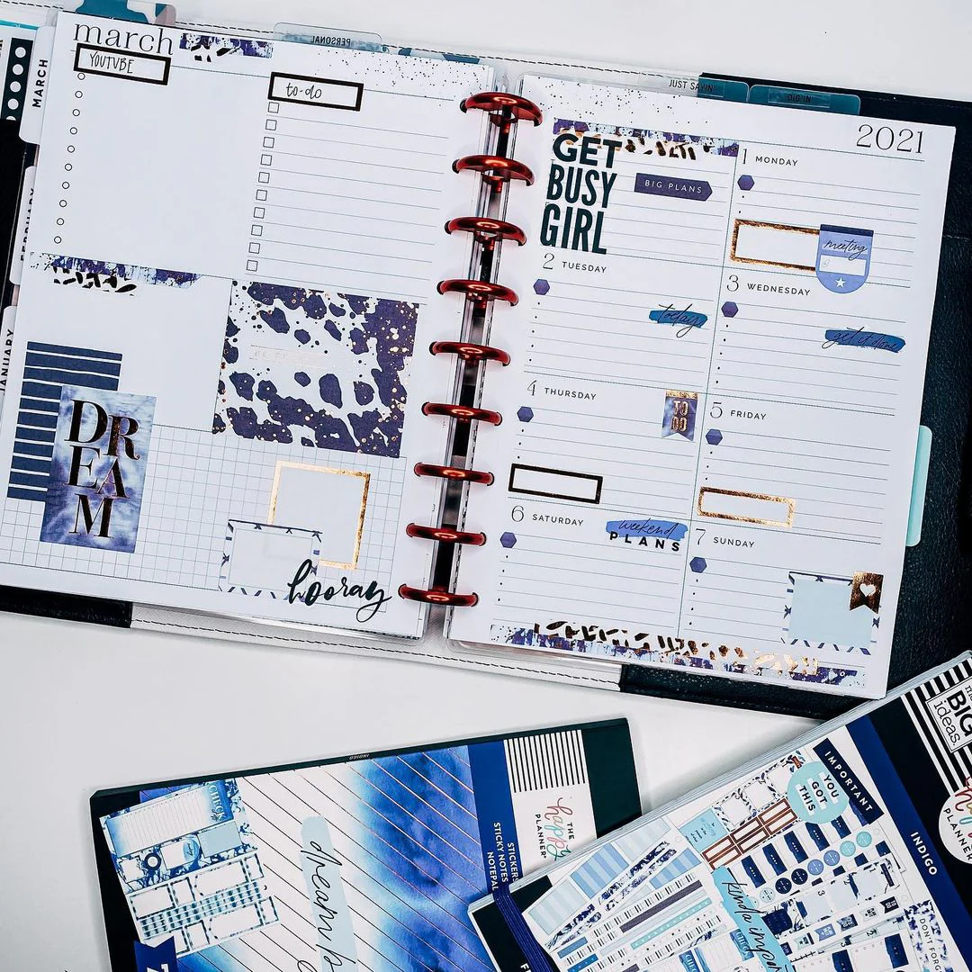 Value Pack Stickers - Indigo Tie Dye - Image 6