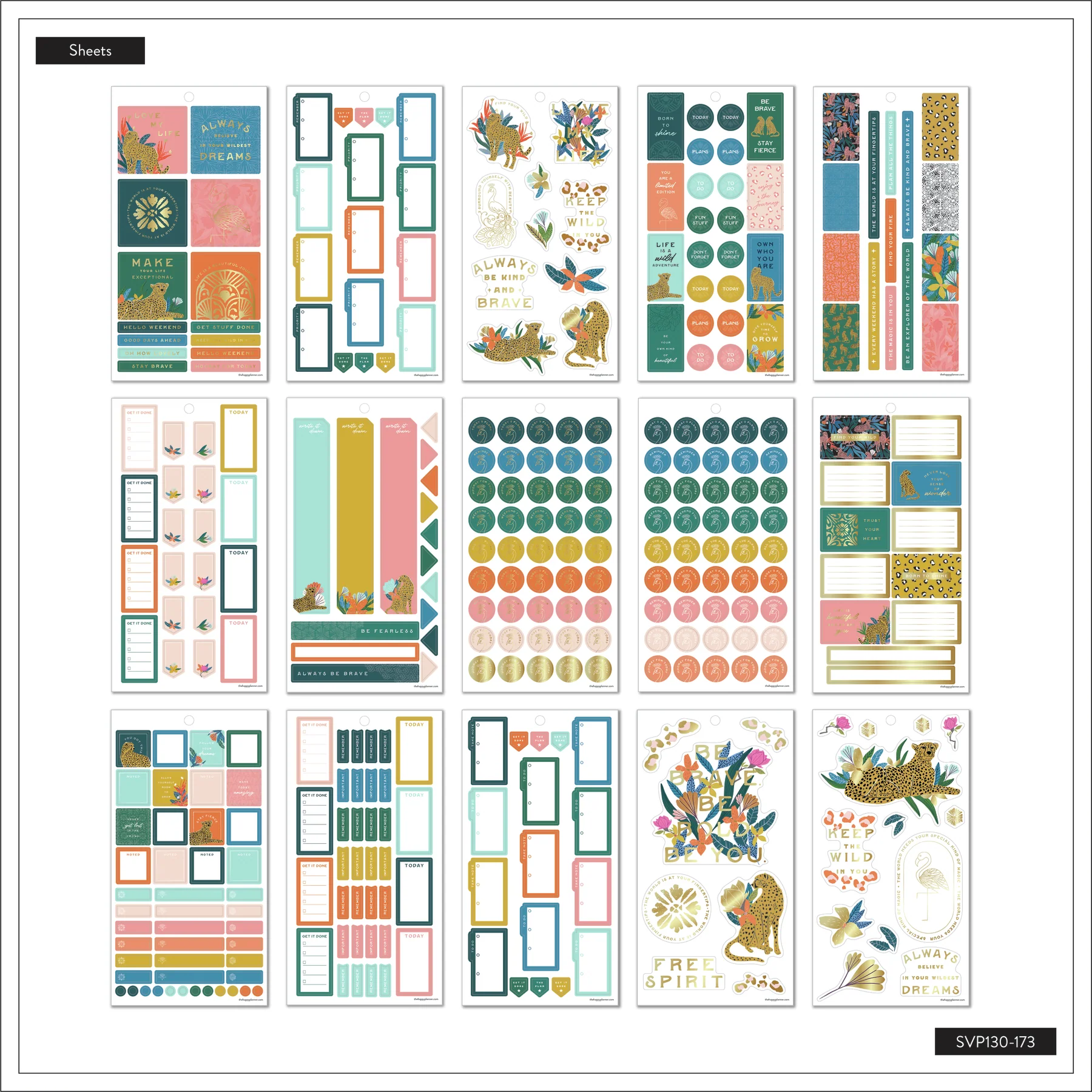Value Pack Stickers - Jewel Tone Jungle - Mini - Image 6