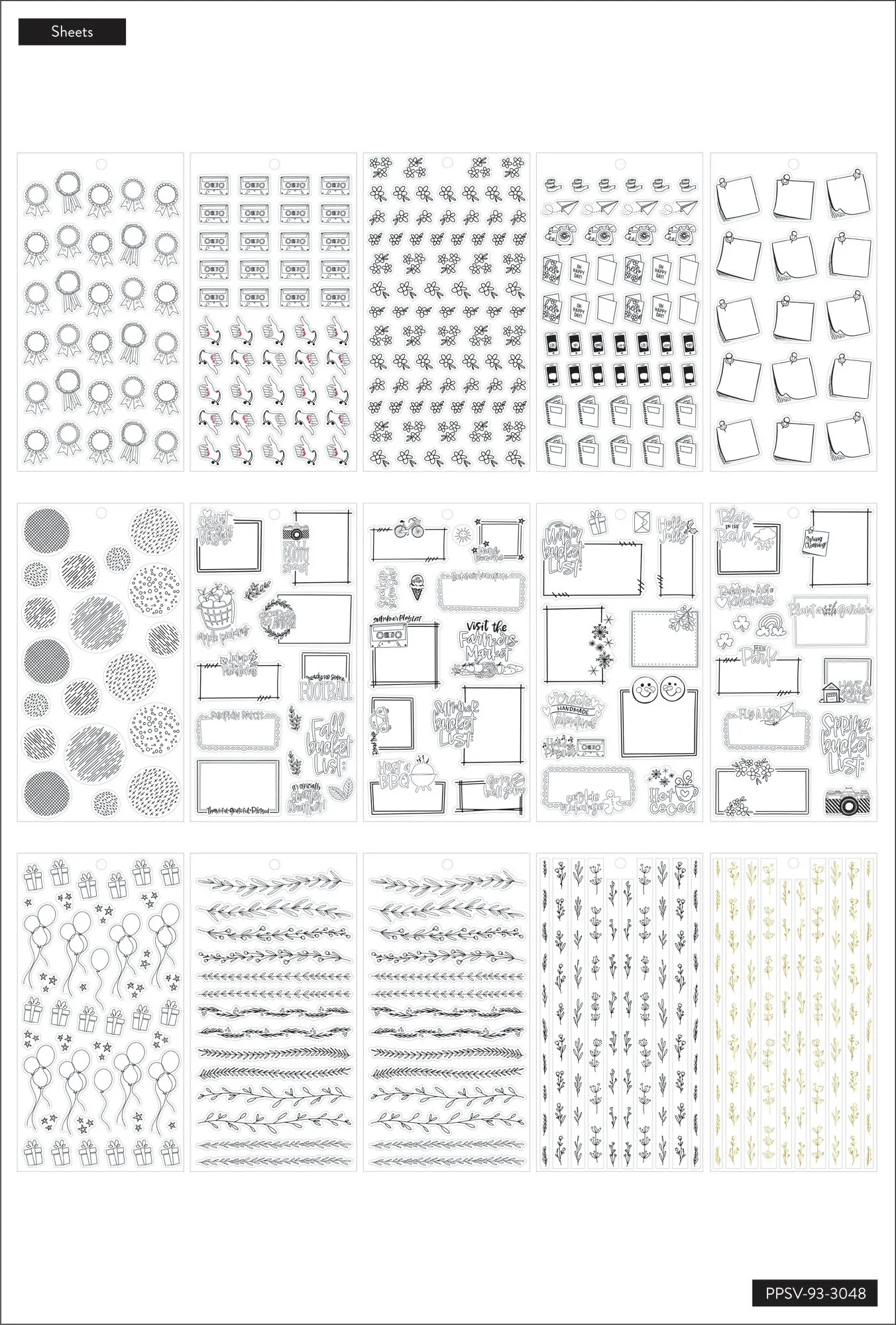 Value Pack Stickers - Journaling Doodles - Image 4