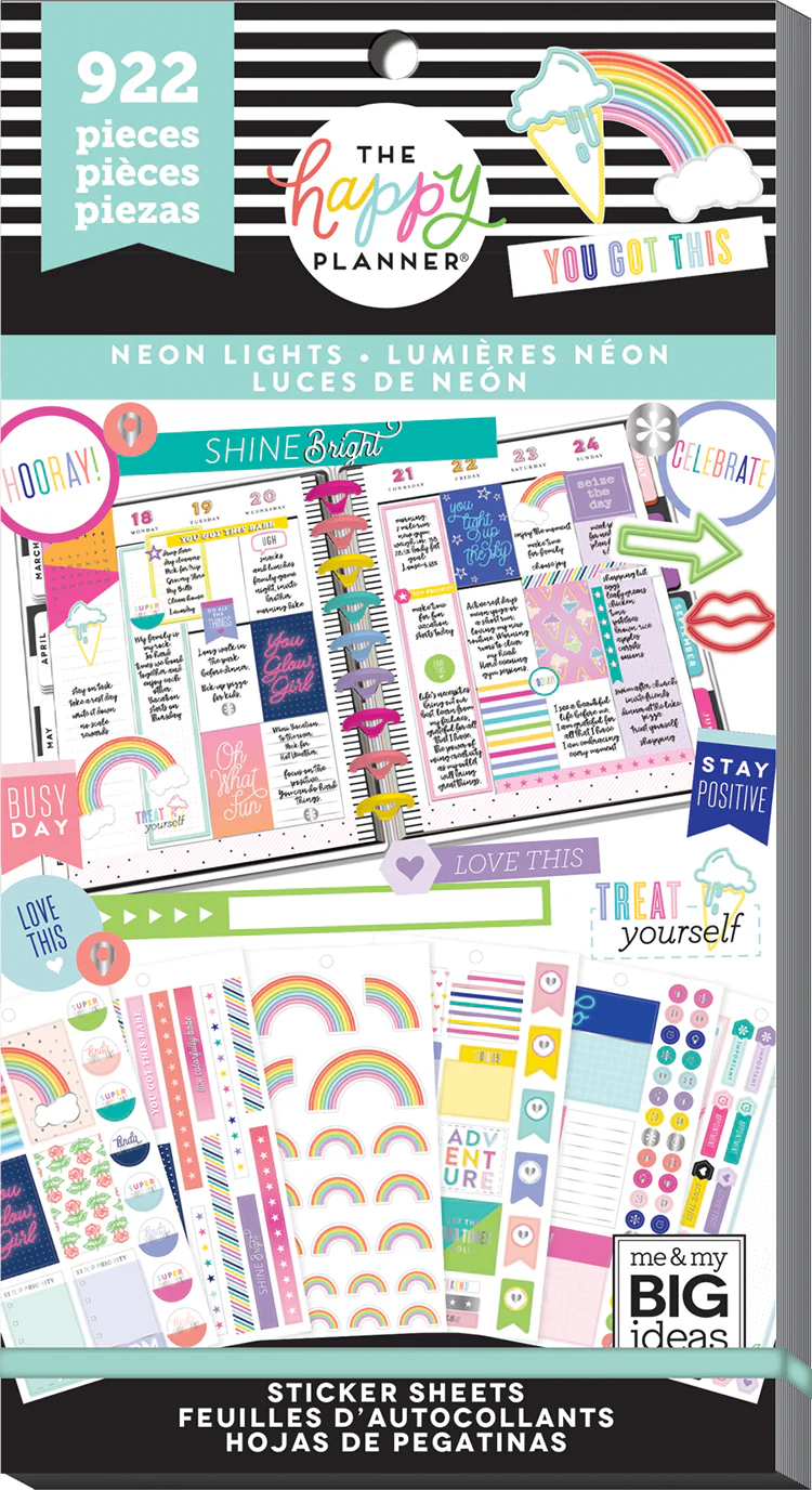 Value Pack Stickers - Neon Lights