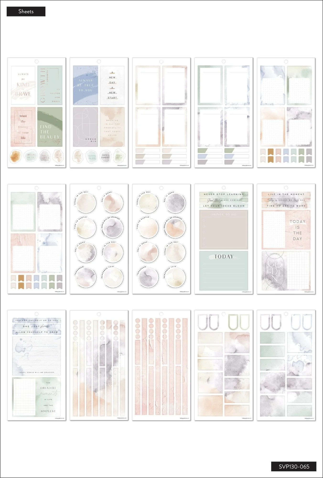 Value Pack Stickers - Neutral Watercolors - Big - Image 4