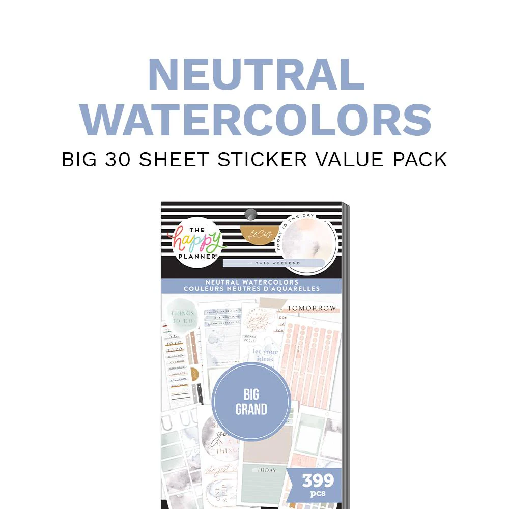 Value Pack Stickers - Neutral Watercolors - Big - Image 6