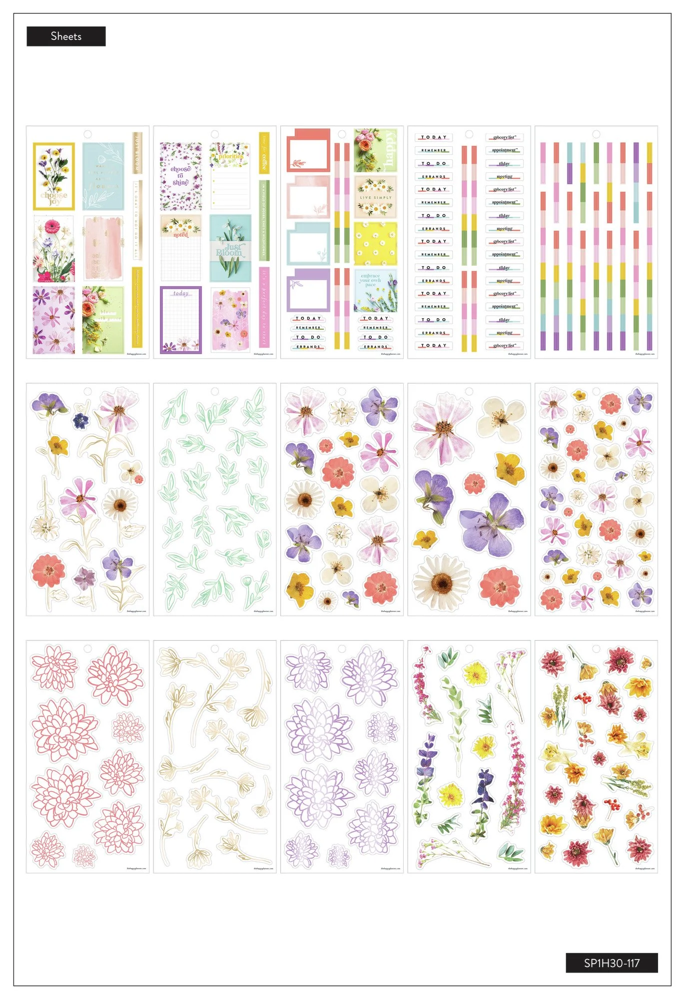 Value Pack Stickers - Pressed Florals - Image 4