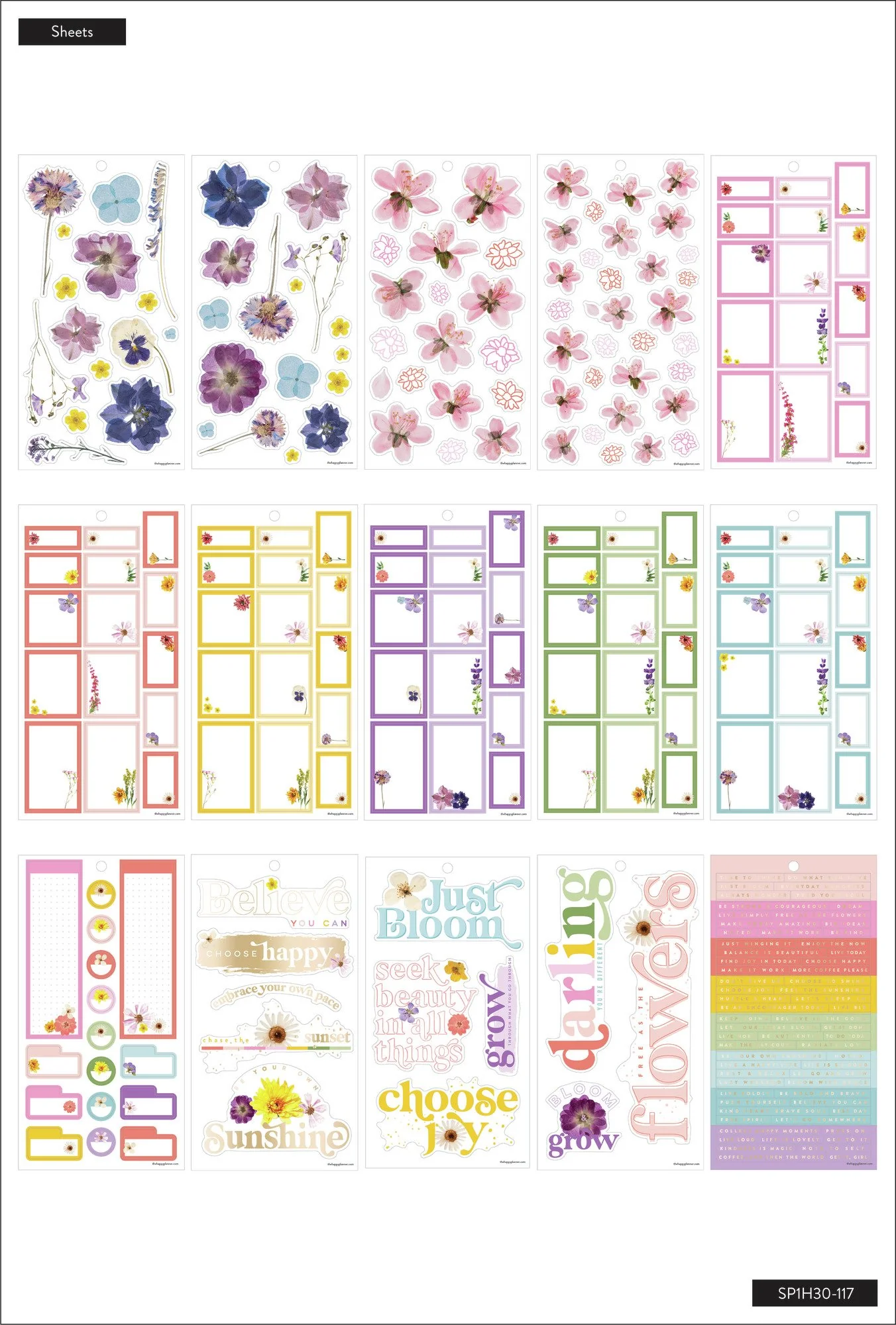 Value Pack Stickers - Pressed Florals - Image 5