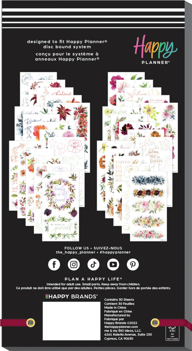 Value Pack Stickers - Seasonal Florals - Image 6