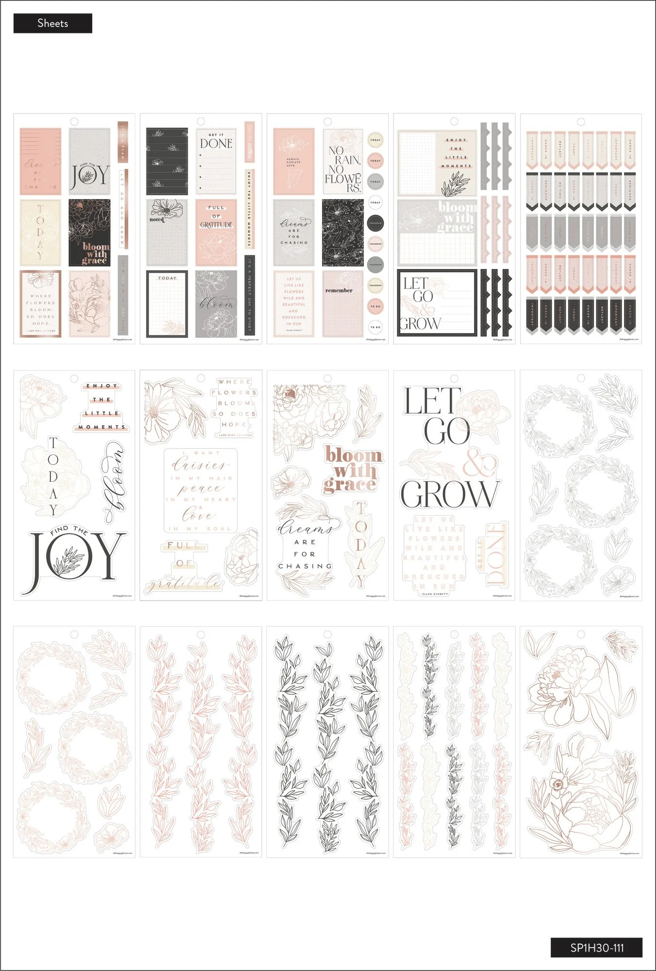 Sophisticated Florals - Value Pack Sticker Book - Image 3
